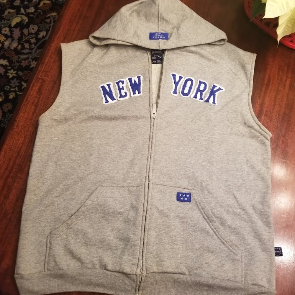 EUC | BLUE MARLINs | Sleeveless Hoodie | New York Cubans 1920 | Size XL (18/20)